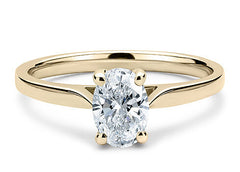 Isabella - Oval - Natural Diamond Solitaire Engagement Ring