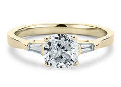 Maria - Cushion - Labgrown Diamond Trilogy Engagement Ring