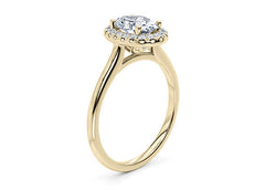 Daniella - Oval - Natural - Diamond Halo Engagement Ring